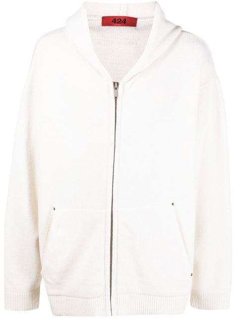 424 424 hoodie in white