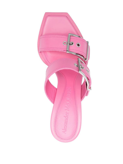 Alexander Mcqueen Alexander McQueen 100mm Buckle Leather Sandals