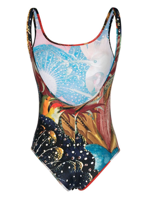 Alexander Mcqueen Alexander McQueen Hieronymus Bosch-print Jersey Bodysuit