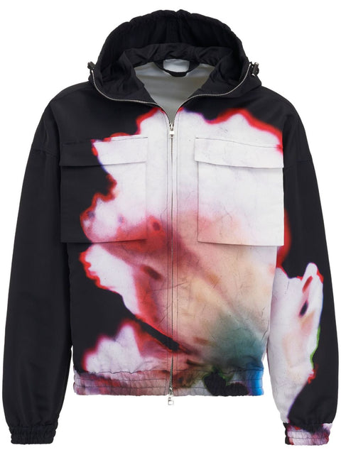 Alexander Mcqueen Alexander McQueen Solarised Flower Hooded Jacket