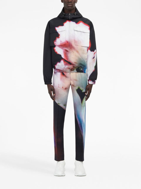 Alexander Mcqueen Alexander McQueen Solarised Flower Hooded Jacket