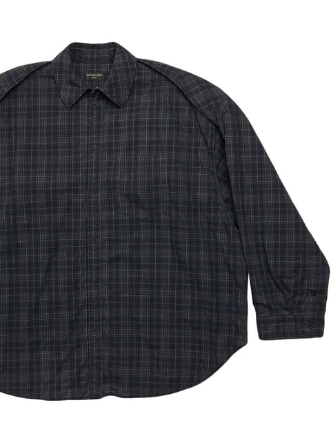 Balenciaga Balenciaga Checked pattern flannel shirt