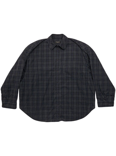 Balenciaga Balenciaga Checked pattern flannel shirt