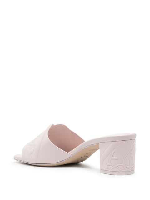 Alexander Mcqueen Alexander McQueen 60mm Seal Motif Mules