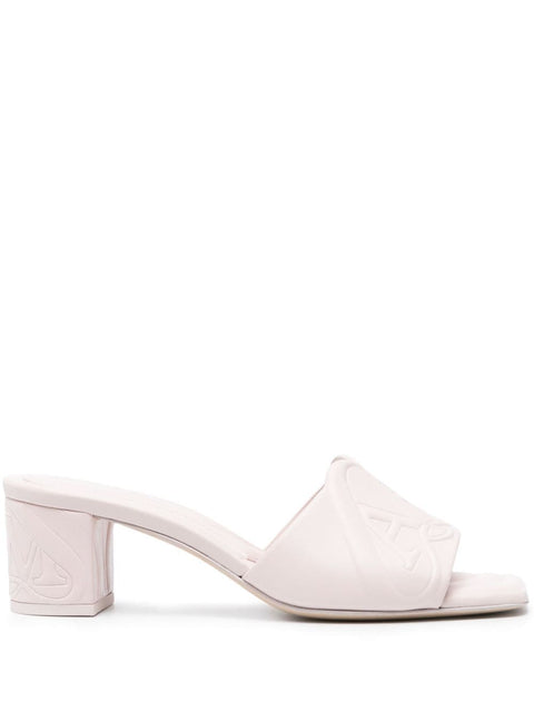 Alexander Mcqueen Alexander McQueen 60mm Seal Motif Mules