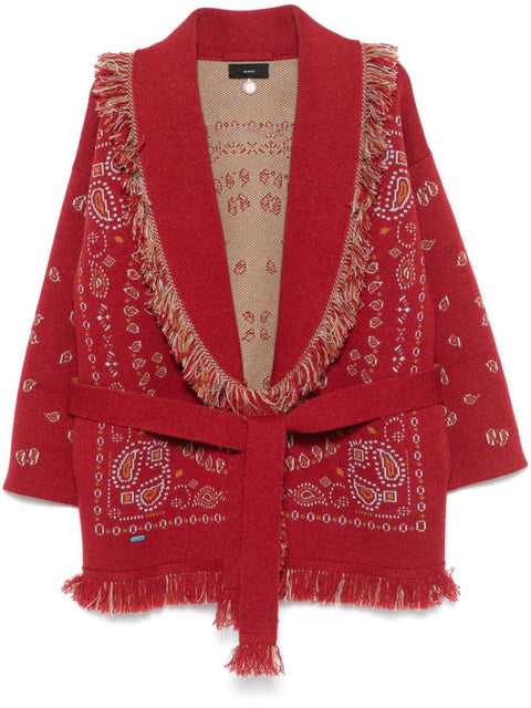 Alanui Alanui fringe-detail cashmere cardigan