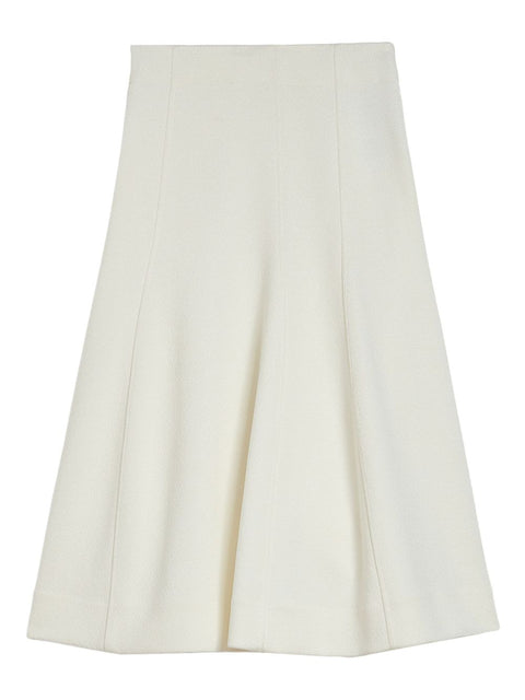 Jil Sander Jil Sander milk white mid length skirt