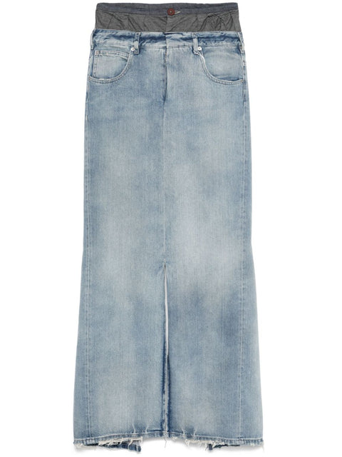 Maison Margiela Maison Margiela Maxi denim cotton skirt