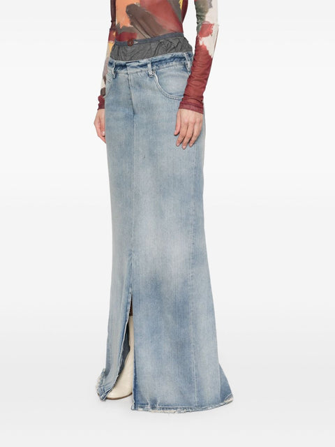 Maison Margiela Maison Margiela Maxi denim cotton skirt