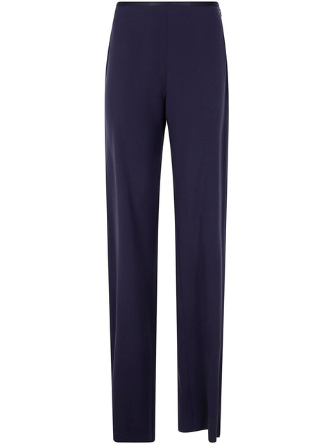 Emporio Armani Emporio Armani satin-trim trousers