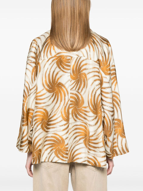 Alberto Biani Alberto Biani graphic-print blazer