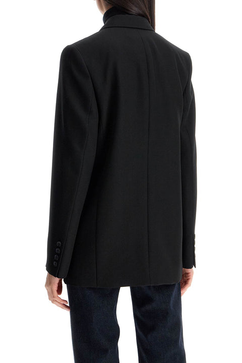 Toteme Toteme sustainable black oversized single-breasted jacket