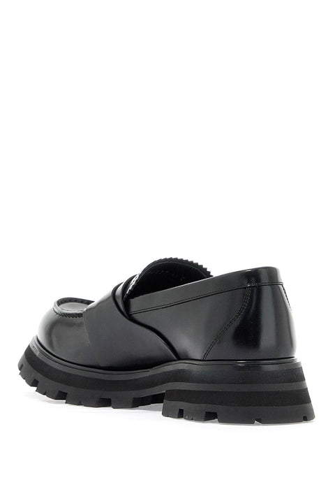 Alexander Mcqueen Alexander Mcqueen brushed leather wander loafers for