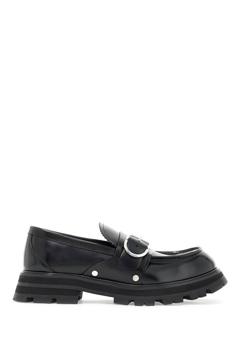 Alexander Mcqueen Alexander Mcqueen brushed leather wander loafers for