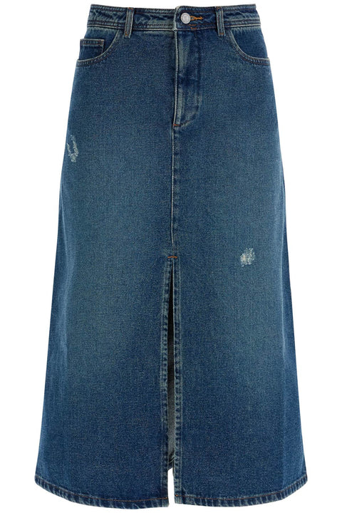 A.P.C. A.P.C. 'georgia denim midi skirt in