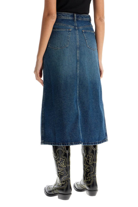 A.P.C. A.P.C. 'georgia denim midi skirt in