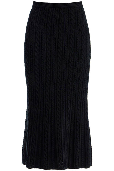 Alessandra Rich Alessandra Rich "knitted midi skirt with cable knit