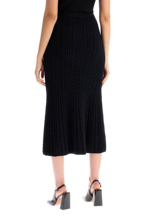 Alessandra Rich Alessandra Rich "knitted midi skirt with cable knit